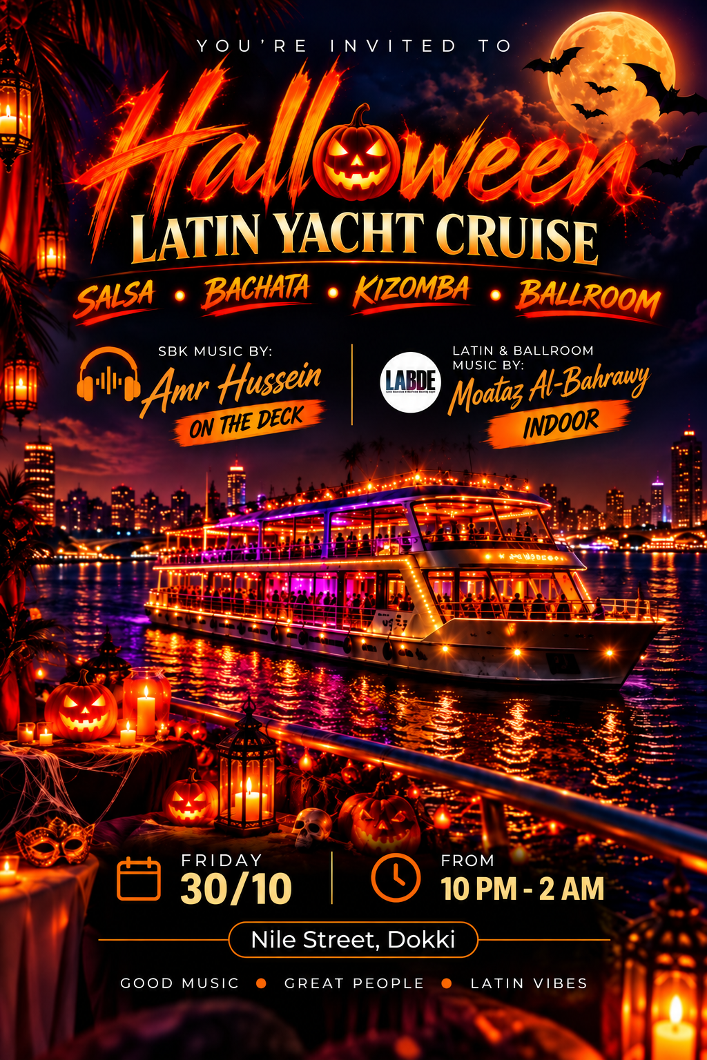 🎃🛥️ HALLOWEEN LATIN YACHT CRUISE 🛥️🎃
